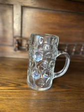 Maßkrug 1L Glas Bierkrug Krug Henkel Wasen Wiesn Bier Massiv Andenken Bierzelt 