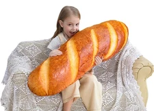 Wepop 40 in 3D Simulation Bread Shape Pillow Soft