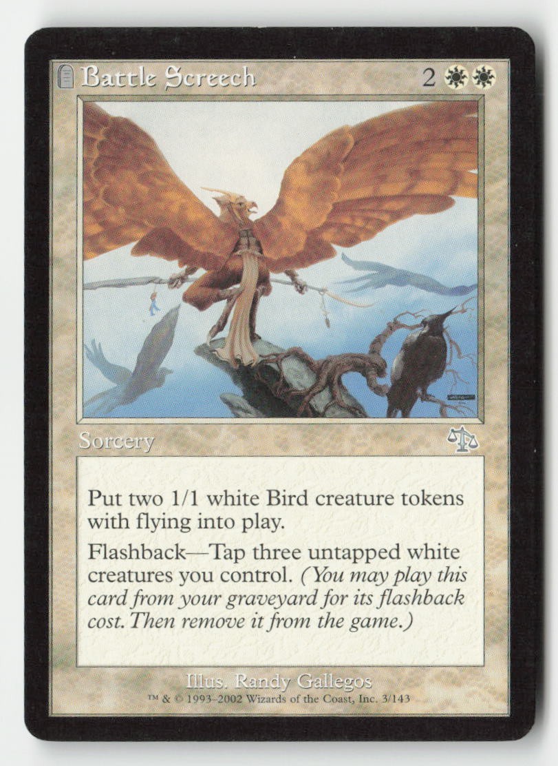 Battle Screech 3 Uncommon Judgment Magic: The Gathering Near Mint