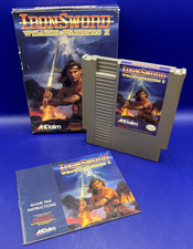 1988 Acclaim Nintendo NES IronSword Wizards  Warriors II 2 w/ Box and Manual