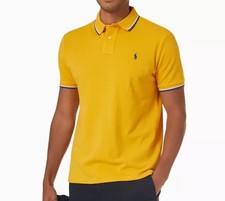 Polo Ralph Lauren Men  s Classic Fit Short Sleeve Polo Shirt Yellow Sz L NWT