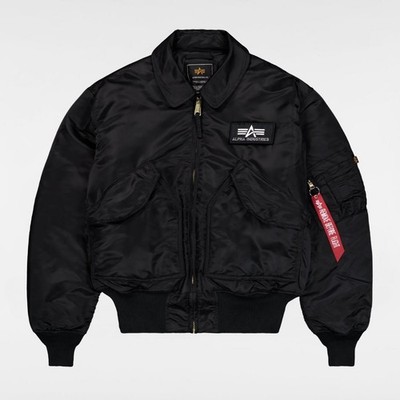 Alpha Industries Bomberjacke Herren Jacke Damen Unisex CWU 45 Schwarz