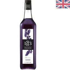 Elegant Lavender Syrup - 1L Glass Bottle for Coffee, Cocktails & Iced Tea