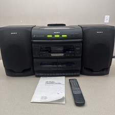 Sony CFD-646 Boombox 3 CD Changer Tape Player Recorder Radio w/ Remote TESTED 