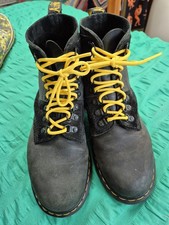 Dr Martens Boots Size 7 Suede Leather Black