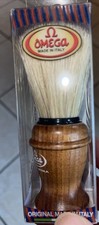 NEW PURA SETOLA OMEGA SHAVING WOOD BARBER BRUSH ART 11137 MADE IN ITALY