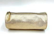 Estee Lauder Cosmetic  Makeup Bag  Pouch Clutch Pencil Case ~ Gold