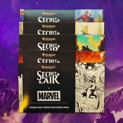 The Non-Foil Webslinger Bundle REGULAR Secret Lair Marvel's Spiderman Spider-Man