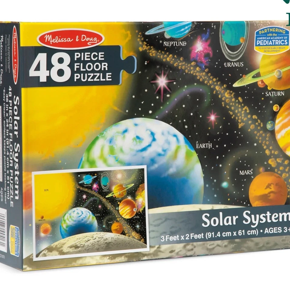 Rompecabezas de piso Melissa & Doug Sistema Solar 48 piezas NUEVO EN CAJA para edades 3+ Foto 2 de 4