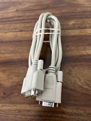6FT 15 Pin Serial Null Modem Male to Female Extension Cable Adapter