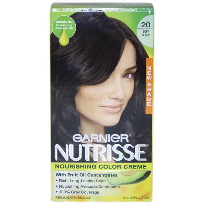 Nutrisse Nourishing Color Creme # 20 Soft Black by Garnier for Unisex - 1 Applic