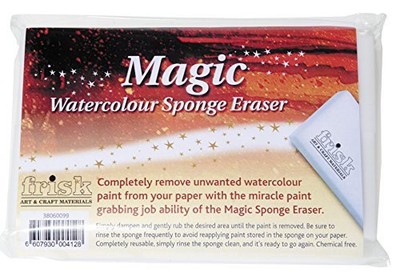 Frisk Magic Sponge Erasers, Pack of 4, Water
