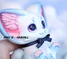 YOYO Yeung Studio Snow Magic Fox SIT SIT Limited Edition Statues Tidal Current