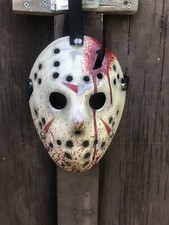 Jason Voorhees Part 4 Blood Splatter Custom Hand Painted Mask -Friday The 13th