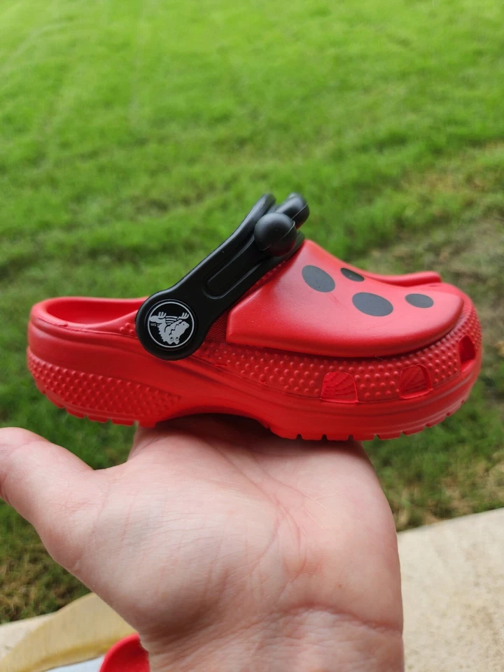 Crocs Classic "Ladybug" Girls' BRAND NEW 6C, 8C & 10C - Image 3 of 4