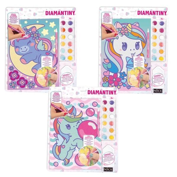 Gadget - Nice: Diamantiny Kawaii Unicorn Blister Assortment - Nice