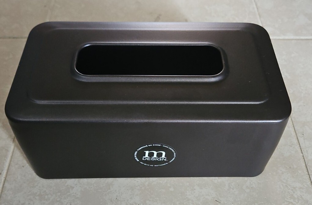 mDesign Metal Modern Tissue Box Cover Decorative Rectangular Facial