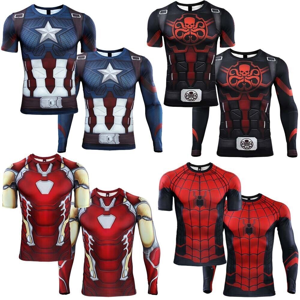 Marvel Avengers The Avengers Ringer - Camiseta Ajustada Para Hombre