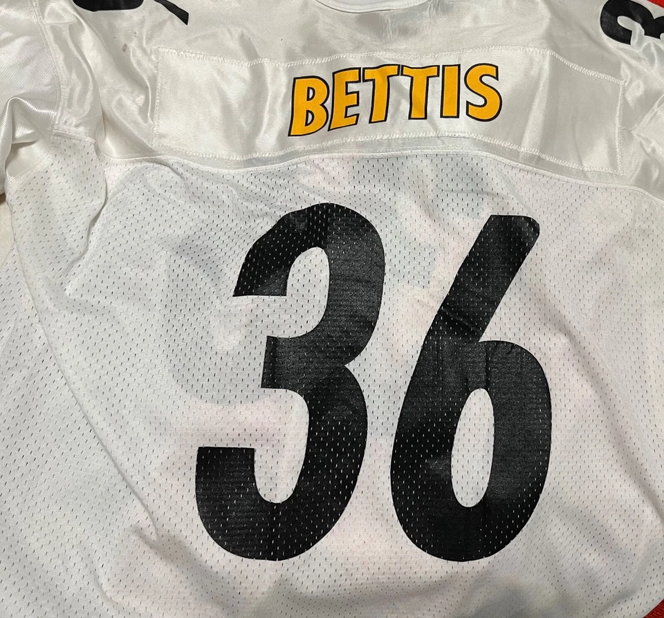 Camiseta de fútbol blanca para hombre Jerome Bettis 36 Pittsburgh Steelers 54/XXL Starter Foto 2 de 4
