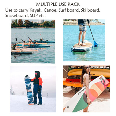 Folding J Canoe Boat Kayak Roof Car SUV Truck Top Mount