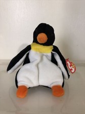 TY BEANIE BABY ORIGINAL 1995 WADDLE THE PENGUIN Mint Condition W/ 4 ERRORS!!!