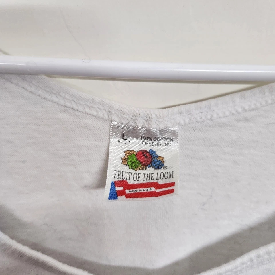 Camiseta sin mangas Real Woman Sweat 1993 para mujer grande blanca hecha en EE. UU. 1008 Foto 2 de 4