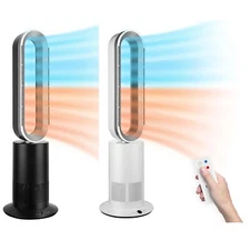 Simple Deluxe 34 Inch Bladeless Tower Fan Heater and Fan Combo Oscillating Fan