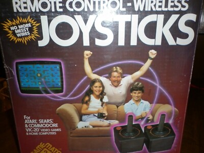 Atari 2600 Remote Control Joysticks, Wireless, Kabellos , Neu !!