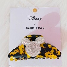 Disney Baublebar Hair Clip Claw Animal Tortoise Shell Print Mickey