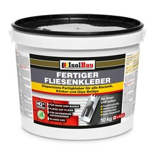 Fliesenkleber Innen und Au&szlig;en 10kg Fertigkleber Flexm&ouml;rtel Wei&szlig; Fliesen Kleber