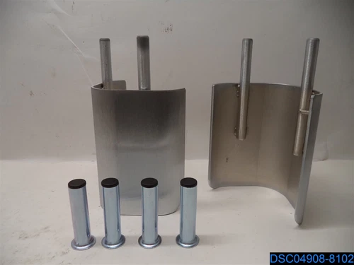 Qty=2: Stainless Steel Corner Protector HE, 8" SS - w/ sleeves MF2111 (TG001)