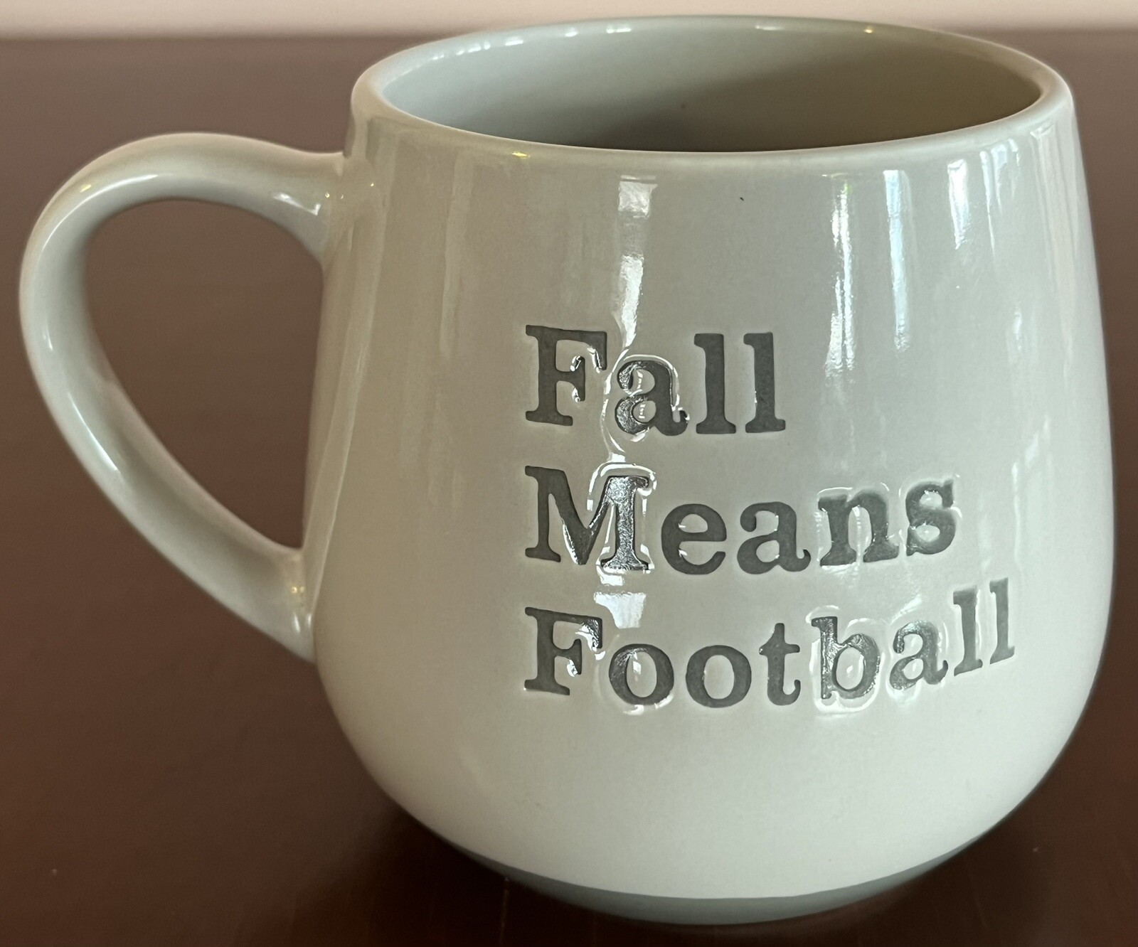 Robert Stanley Football-Themed 24oz Stoneware Coffee Mug for Fall