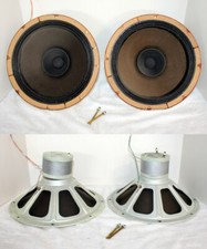 Pair 12" Norelco Philips Ad-1255/m7 Dual Cone Woofers Made In Holland ~ Parts