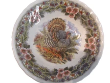 Churchill Myott Factory Archive Thanksgiving Turkey 8" Soup Salad Bowl