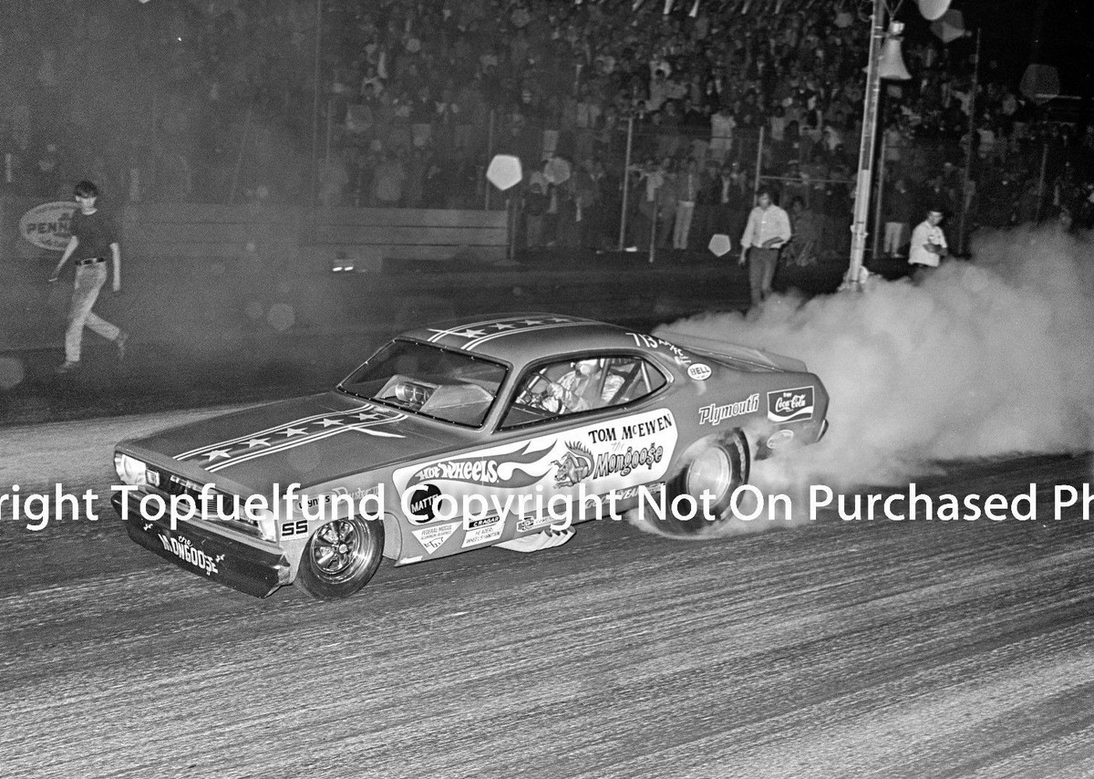 Tom Mongoose McEwen 8x12 Photo Funny Car Hot Wheels NHRA | eBay