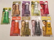 Amscan Assorted Colors Body Paint Washable Non-Toxic Tube Form 9 Selections