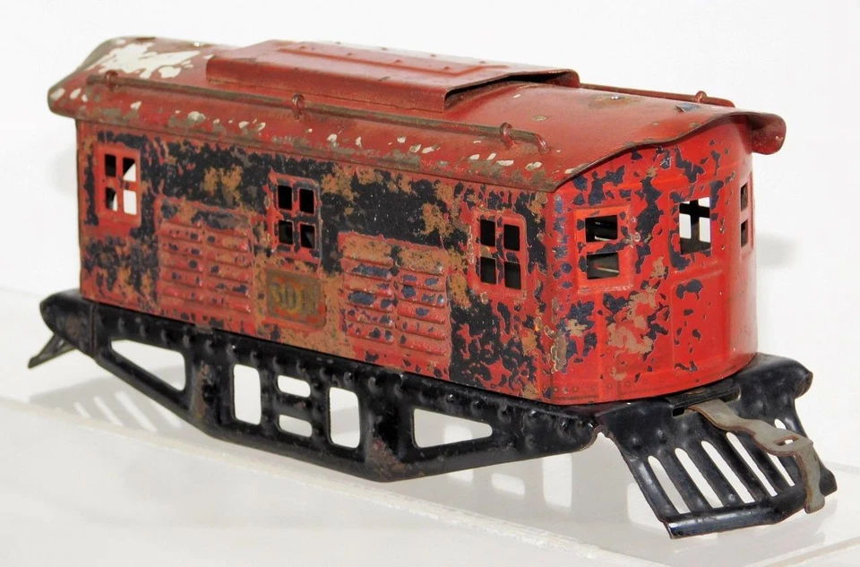 American Flyer O gauge 3011 metal Loco Shell & Cast iron frame Boxcab Prewar - Image 2 of 4