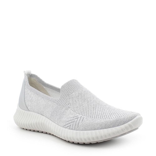 IGI\u0026CO SCARPE DONNA SNEAKER SLIP ON IN TESSUTO CON MEMORY FOAM ARGENTO  7153044 | eBay