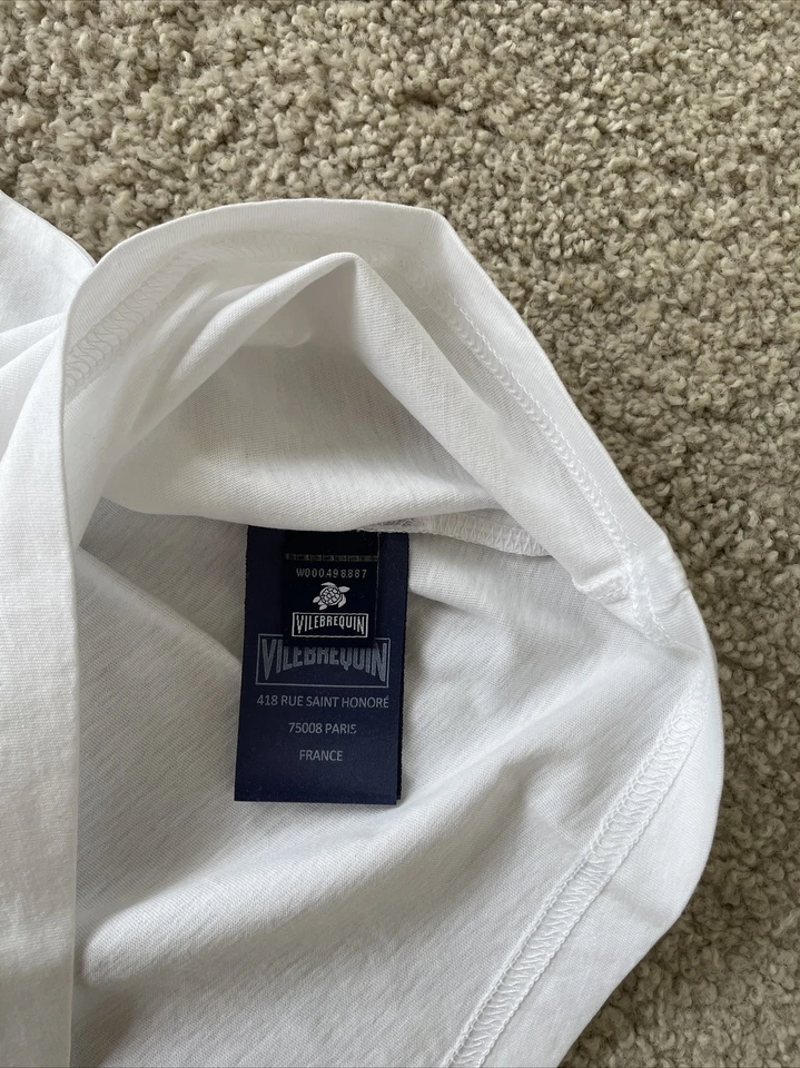 NUEVO CON ETIQUETAS 100% Auténtica Camiseta VILEBREQUIN HAMPTONS - NIÑOS - 4 AÑOS - BLANCA Foto 2 de 4