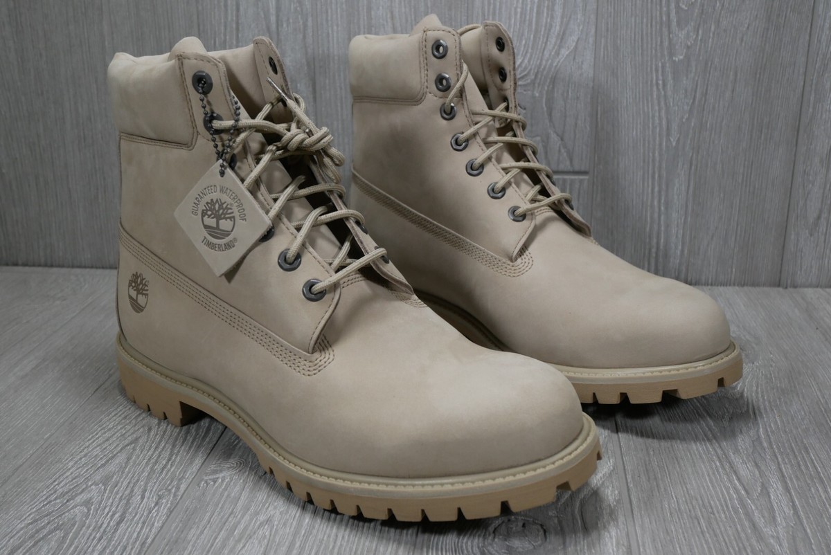 New Timberland Men Tan A7798 6 Inch Leather Waterproof Field Boots