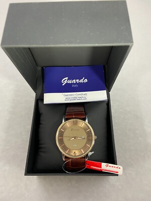 Men Wrist Watch luxury Guardo S09306M steel wrist watch
