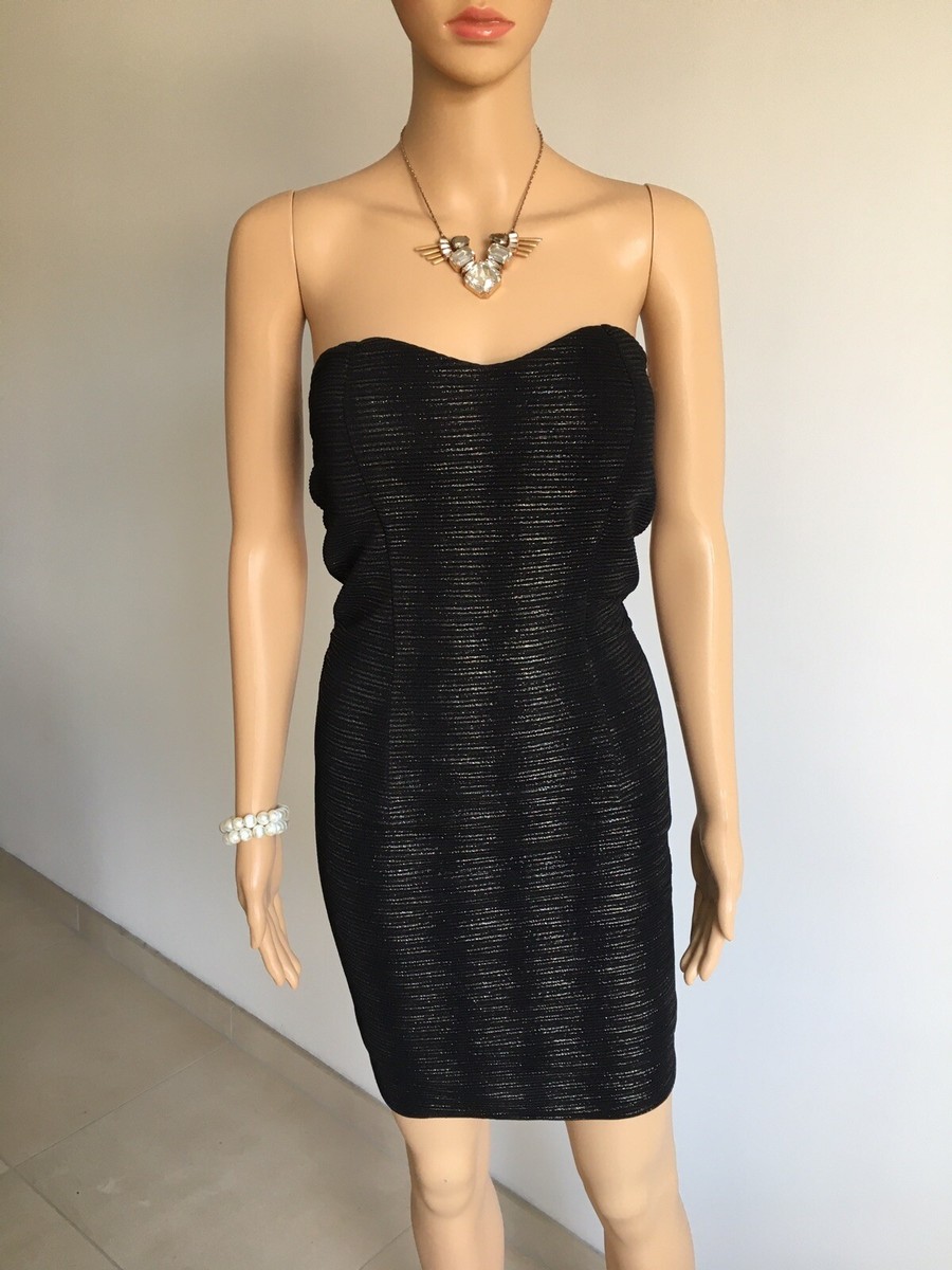 Robe Bustier Noire Morgan Taille S - Neuve Avec étiquettes, Valeur 55€, Moulante Et Longueur Genou