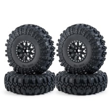 2.2 Mud Tiresalloy 2.2 Beadlock Wheels Rims For 110 Rc Car Axial Wraith 90018