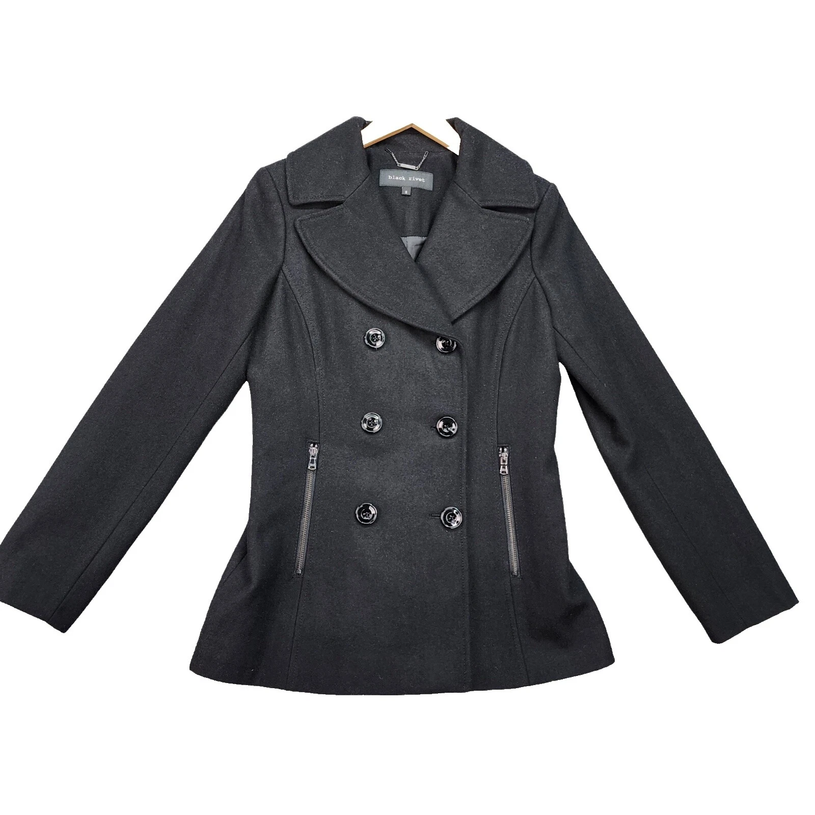 Black Rivet Regular Size S Coats, Jackets & Vests for Women