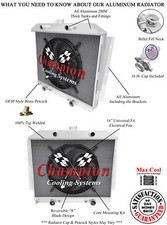 Qr Champion 3 Row Radiator Flathead Config16 Fan For 1949-1951 Mercury Car