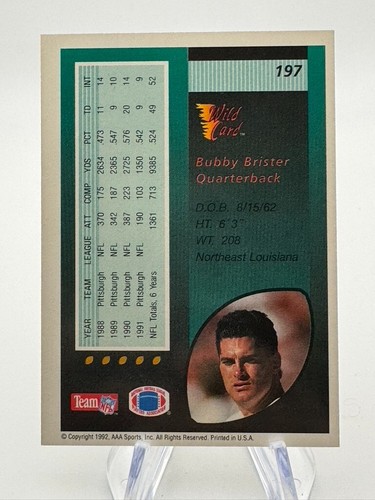 1991-92 Wild Card Football Card + Inserts - You Pick - Picture 56 of 82