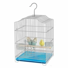Folding Parrot Parakeet Bird Cage Cockatiel Canary Finch House with Stand Kit