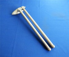 Antiker Neusilber Handtuchhalter 2 armig schwenkbar Handtuchstangen