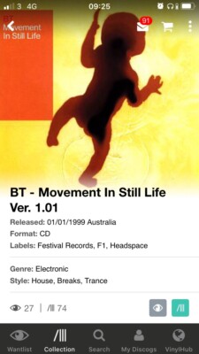 BT - Movement In Still Life CD Brian Transeau
