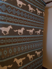 LL Home Decorative HORSE Throw Blanket ROBE